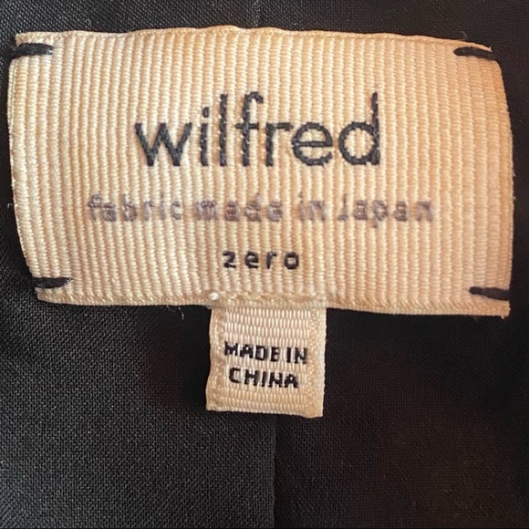 Wilfred Aritzia Montesson Moto Jacket with Zipper Details Black and Olive Green - Picture 3 of 10